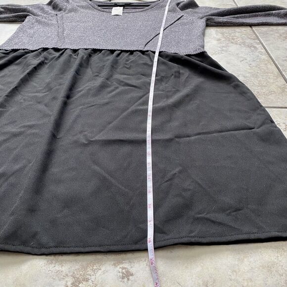 LANE BRYANT Metallic Knit Long Sleeve Lightweight Bottom Party Dress 18/20 NWT - Picture 6 of 9